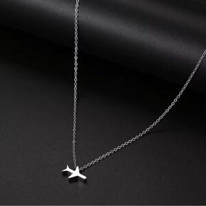 Dainty Airplane Necklace, Travel Necklace, Gold Plane Necklace | , Travel